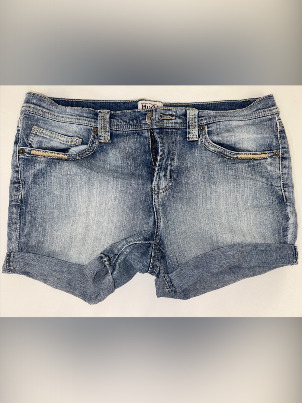 Y2K Mudd Light Blue Denim Shorts